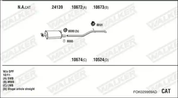 WALKER FOK029969AD