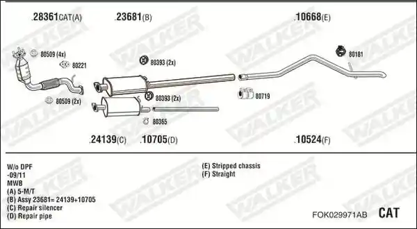 WALKER FOK029971AB