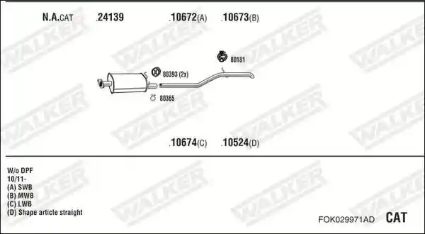 WALKER FOK029971AD