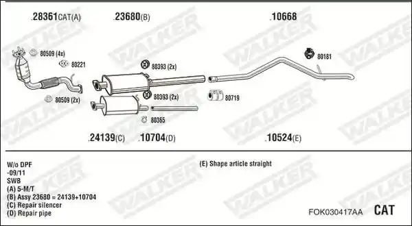WALKER FOK030417AA