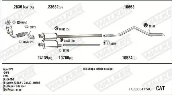 WALKER FOK030417AC
