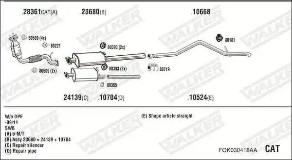 WALKER FOK030418AA