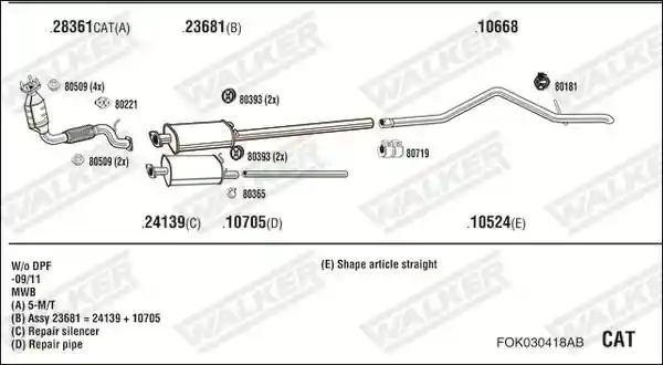 WALKER FOK030418AB