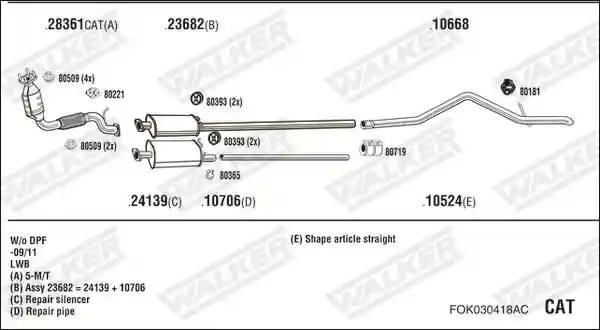 WALKER FOK030418AC
