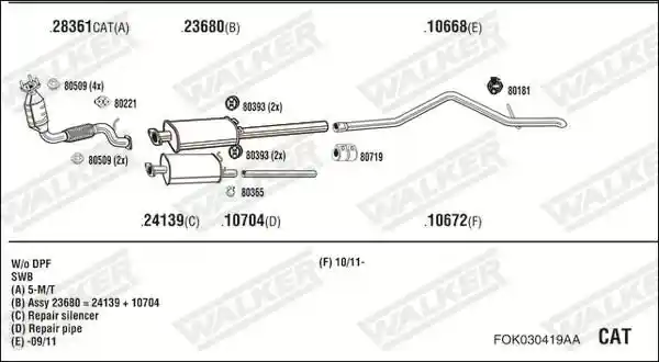 WALKER FOK030419AA