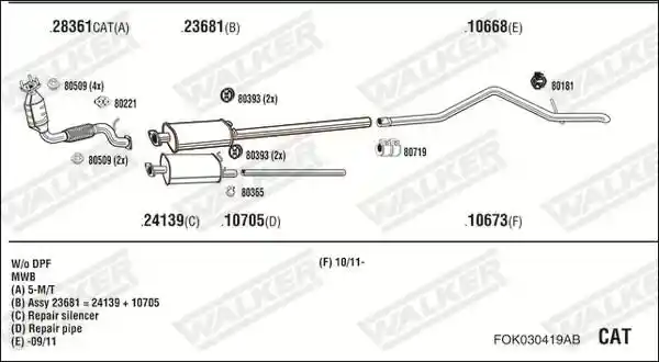 WALKER FOK030419AB