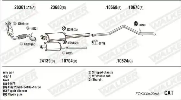 WALKER FOK030420AA