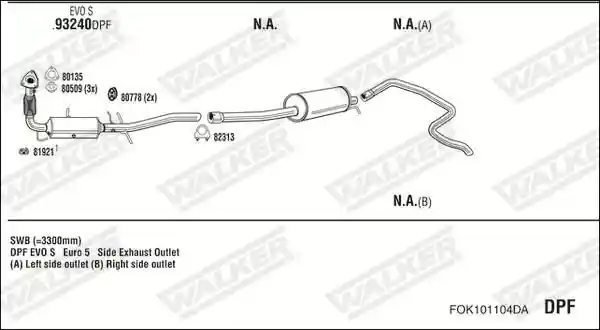 WALKER FOK101104DA