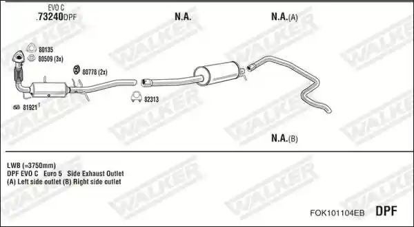 WALKER FOK101104EB