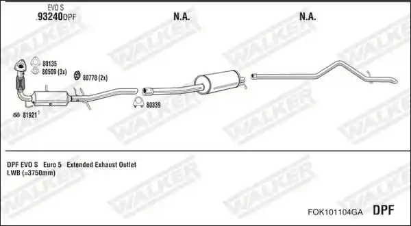 WALKER FOK101104GA