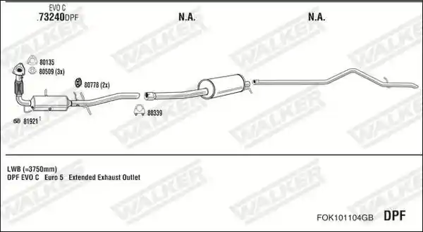 WALKER FOK101104GB