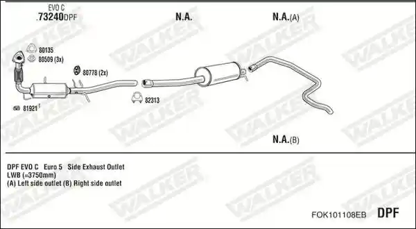 WALKER FOK101108EB