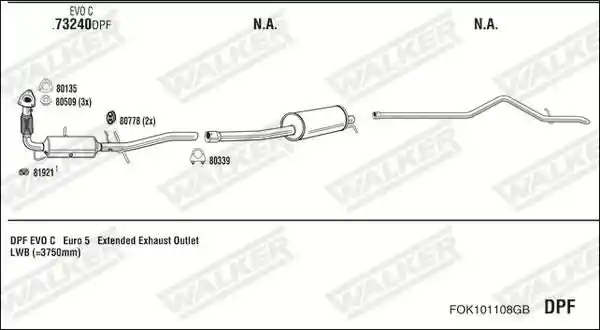 WALKER FOK101108GB