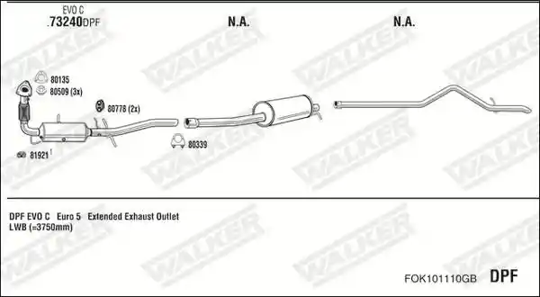 WALKER FOK101110GB