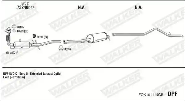 WALKER FOK101114GB