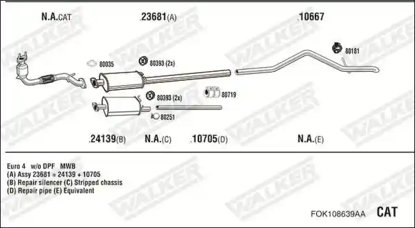 WALKER FOK108639AA