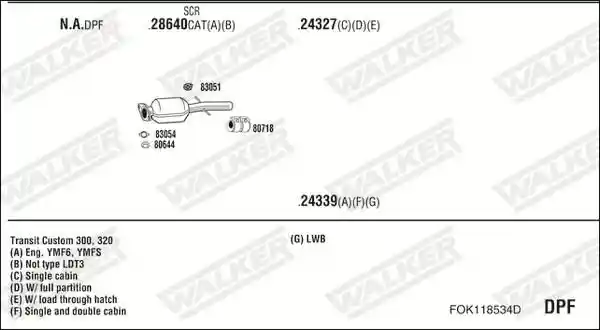 WALKER FOK118534D