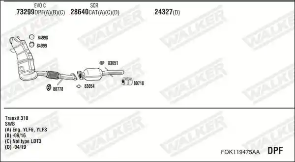 WALKER FOK119475AA