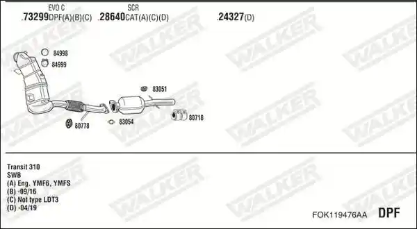 WALKER FOK119476AA