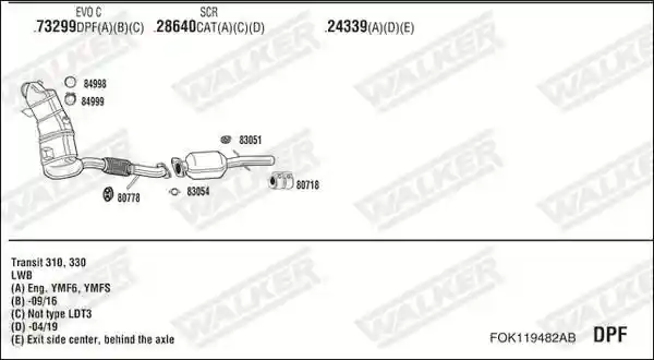 WALKER FOK119482AB