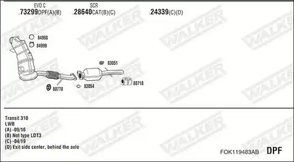 WALKER FOK119483AB