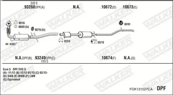 WALKER FOK131527CA