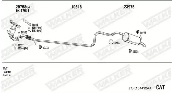 WALKER FOK134492AA