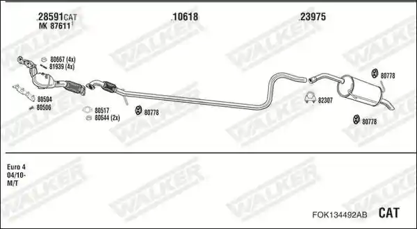 WALKER FOK134492AB
