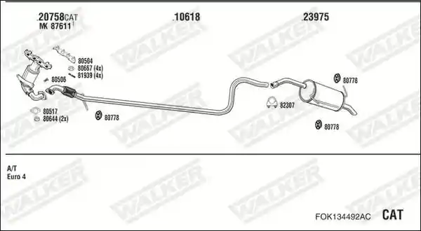 WALKER FOK134492AC