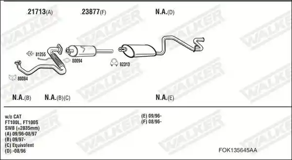 WALKER FOK135645AA