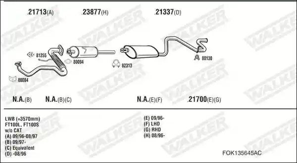 WALKER FOK135645AC