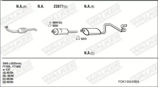 WALKER FOK135645BA