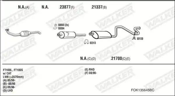 WALKER FOK135645BC