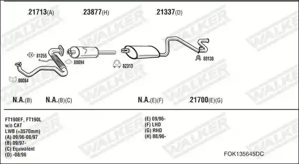 WALKER FOK135645DC