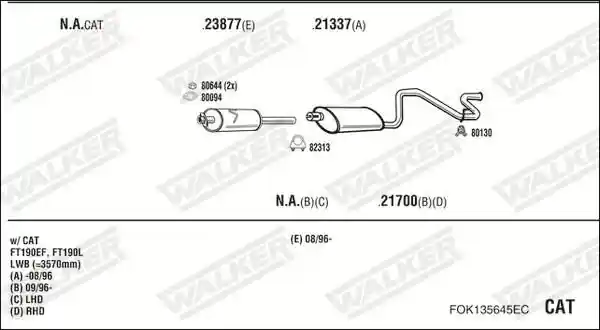 WALKER FOK135645EC