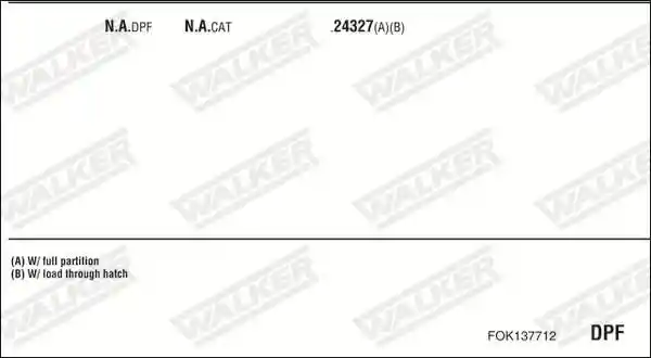 WALKER FOK137712