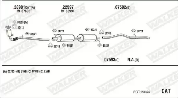 WALKER FOT15644