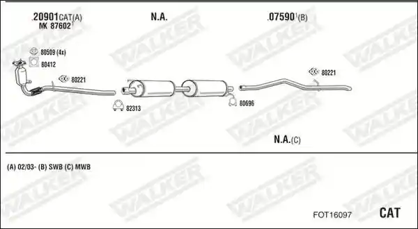 WALKER FOT16097