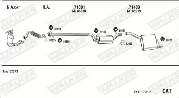 WALKER FOT17012