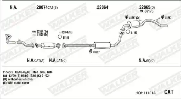 WALKER HOH11121A