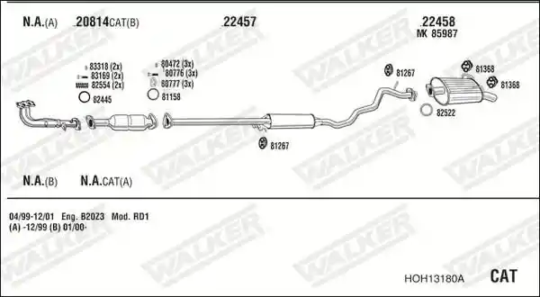 WALKER HOH13180A