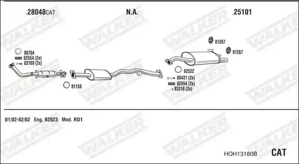 WALKER HOH13180B