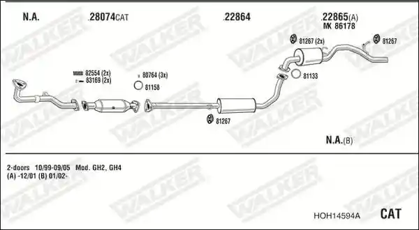 WALKER HOH14594A