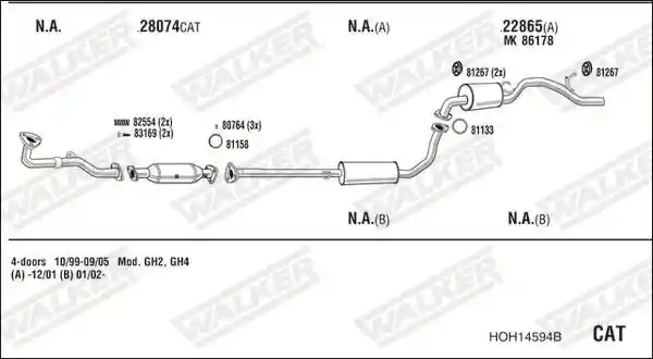 WALKER HOH14594B