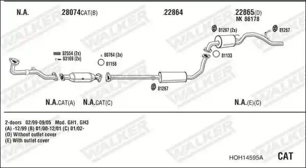 WALKER HOH14595A