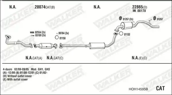 WALKER HOH14595B