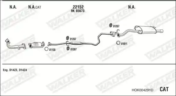 WALKER HOK004291D