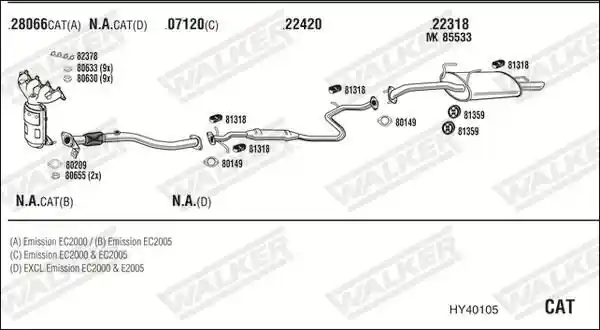WALKER HY40105