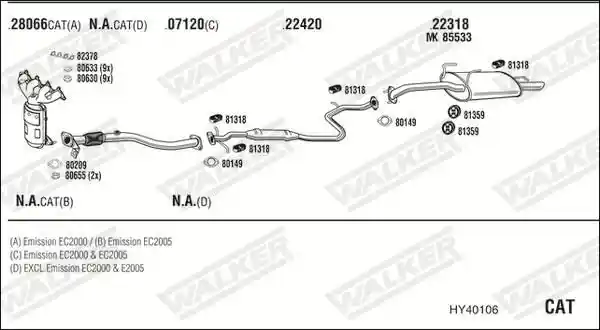 WALKER HY40106