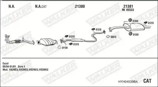 WALKER HYH04539BA